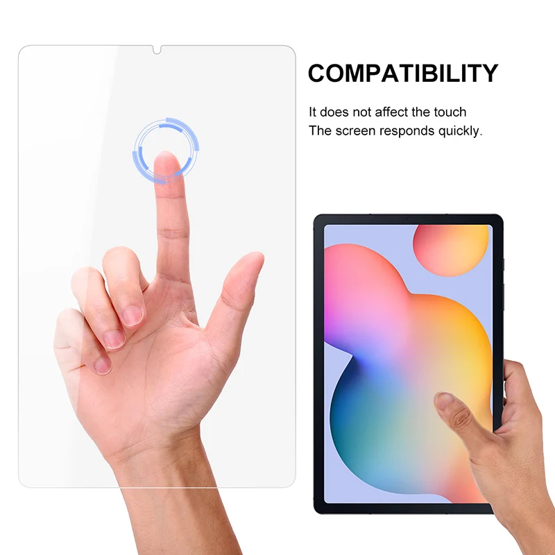 Tempered Glass For Samsung Galaxy Tab S6 Lite 10.4 2020 2022 SM-P610 P613 P615 P619 Screen Protector 9H Tablet Protective Film 3