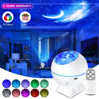 

Star Projector Light Sky Moon Galaxy Ocean Projection Lamp Bluetooth Music Control LED Bedroom Night Light Kids Baby Gifts