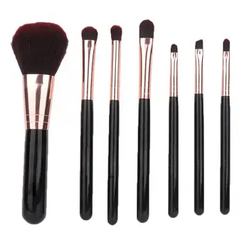 

Cosmetics Brushes 7pcs Black Makeup Brushes Powder Blusher Eyeshadow Concealer Lip Brush Beauty Tool Face Brush d