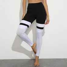 Женские Лоскутные Спортивные штаны с высокой талией, женские леггинсы, женские штаны для фитнеса, леггинсы Leguin Femenina Pantalones Mujer