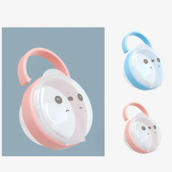 

1Pcs Dustproof Baby Pacifer Storage Box Cute Bear Pattern Infant Nipple Pacifer Storage Box Infant Supplies