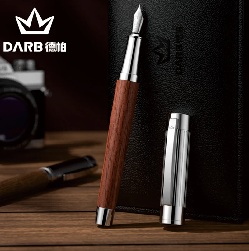 Ручка перьевая DARB из палисандра ореховая ручка наконечник EF/F для бизнеса офиса