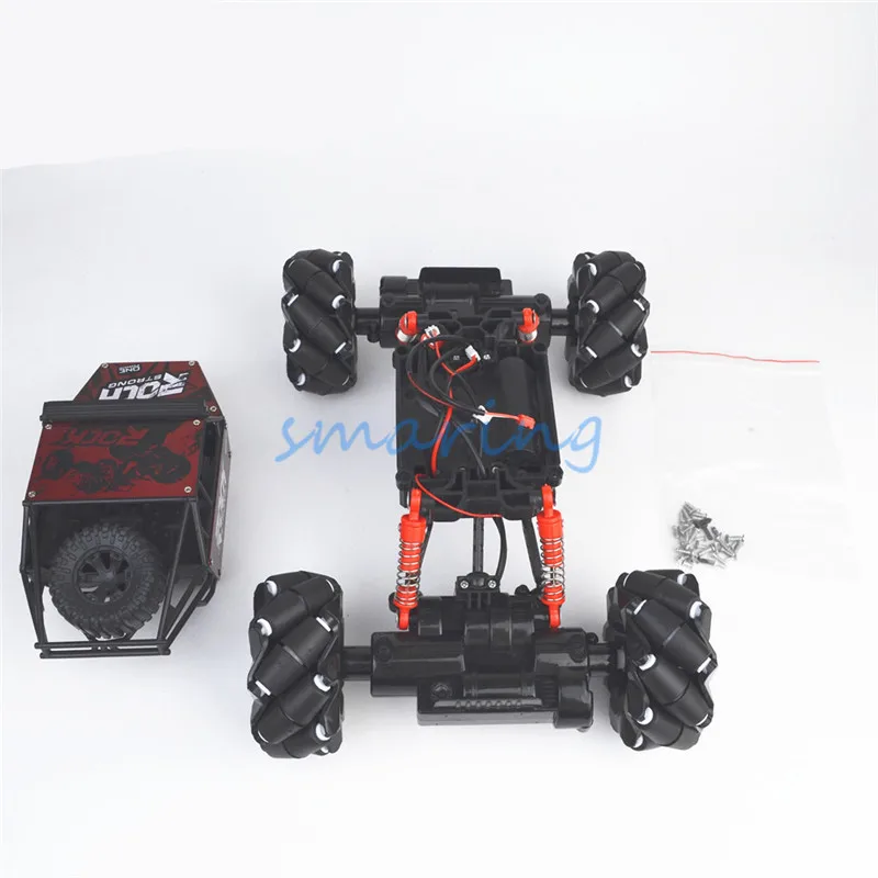New Omni-directional Robot Smart Car Chassis Universal Wheel with Cover Four Wheels Drive for DIY