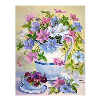 

Vintage Rose Flower Vase Diamond Painting Oil Floral Round Full Drill Nouveaute DIY Mosaic Embroidery 5D Cross Stitch Home Decor