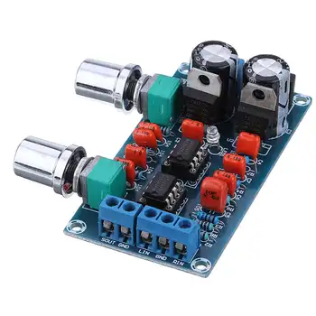 

9-15V New Subwoofer Volume Control Board NE5532 Low Pass Filter Board Card Amplifier Module