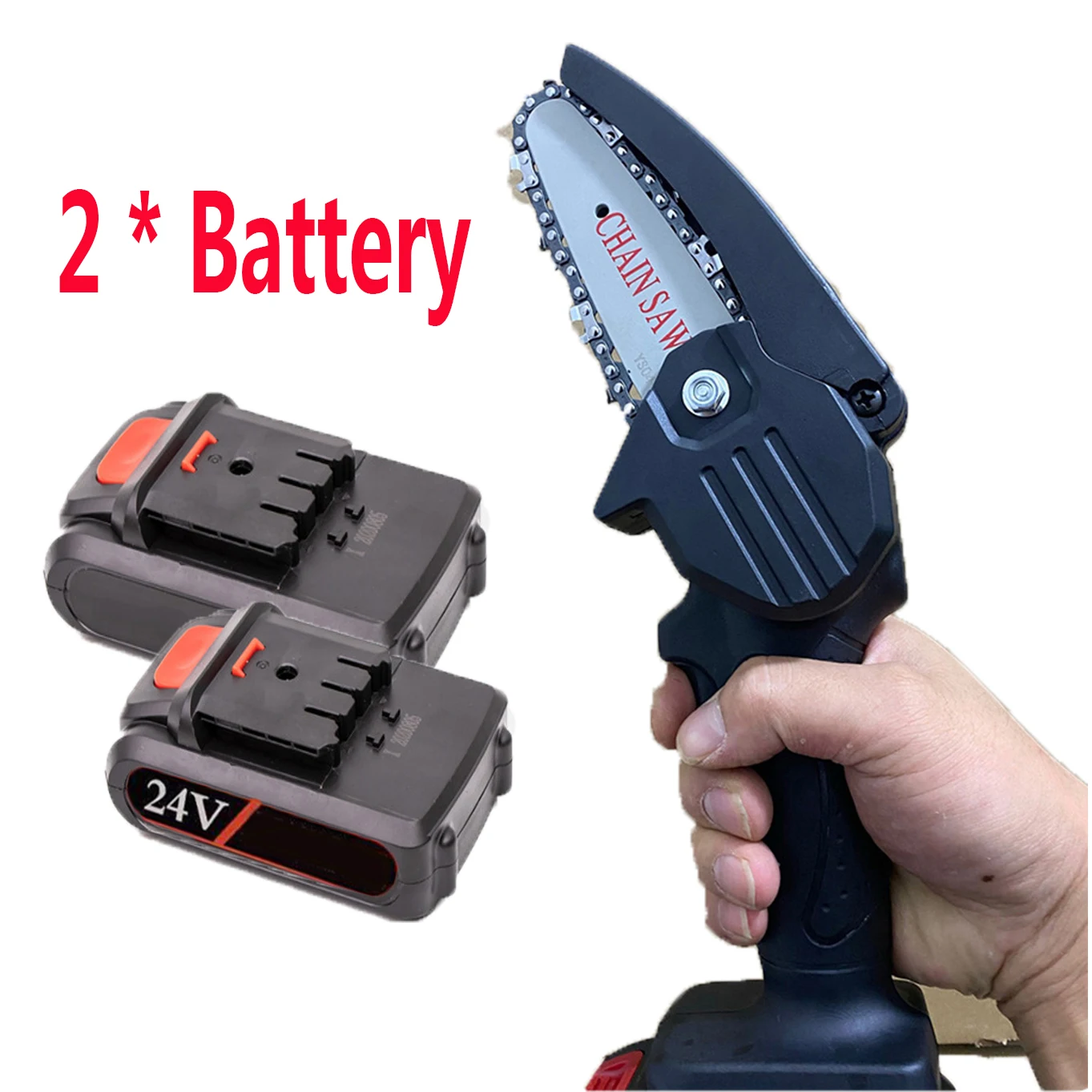 Электрическая цепная пила миниатюрный садовый инструмент с литиевой батареей