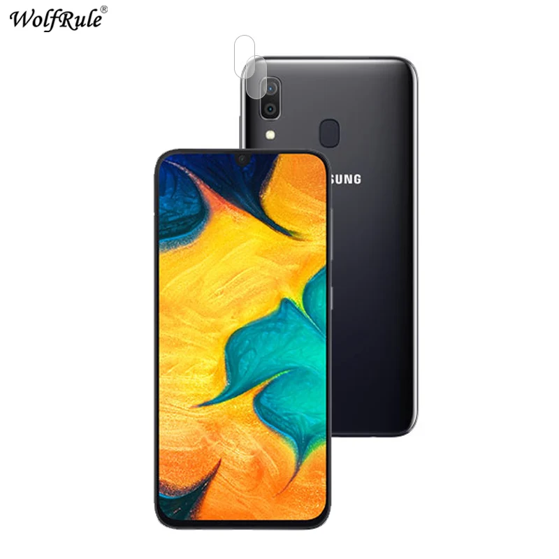 2Pcs Per Samsung Galaxy A30 Macchina Fotografica Della Protezione Flessibile In Fibra Di Vetro Per Samsung Galaxy A30 Camera Lens Protector Pellicola 