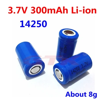 

GTK 3.7v 14250 300mAh Rechargeable 3.7V 300mAh lithium li-ion ion batteries for Red and green laser sight flashlight LED