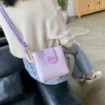 

Casual Large Capacity Women Tote Shoulder Bag PU Leather Ladies Bucket Handbag Messenger Bag Soft Simple Shopping Crossbody Bag