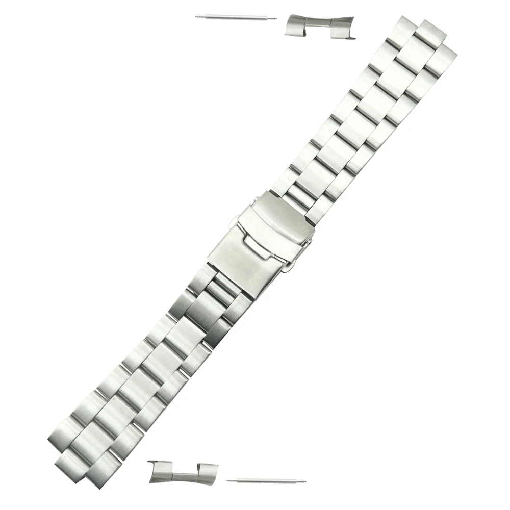 20mm 22mm Version Stainless Steel Watch Band Bracelets Curved end Replacement For Seiko SKX007 SKX009 SKX011 Watchband Replace