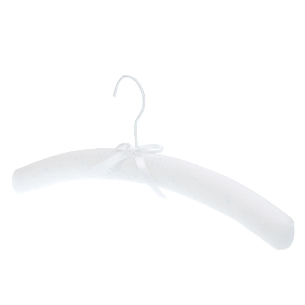Luxury Floral Padded Hanger Wedding Bridal Dress Clothes Rotating Hook Hanger