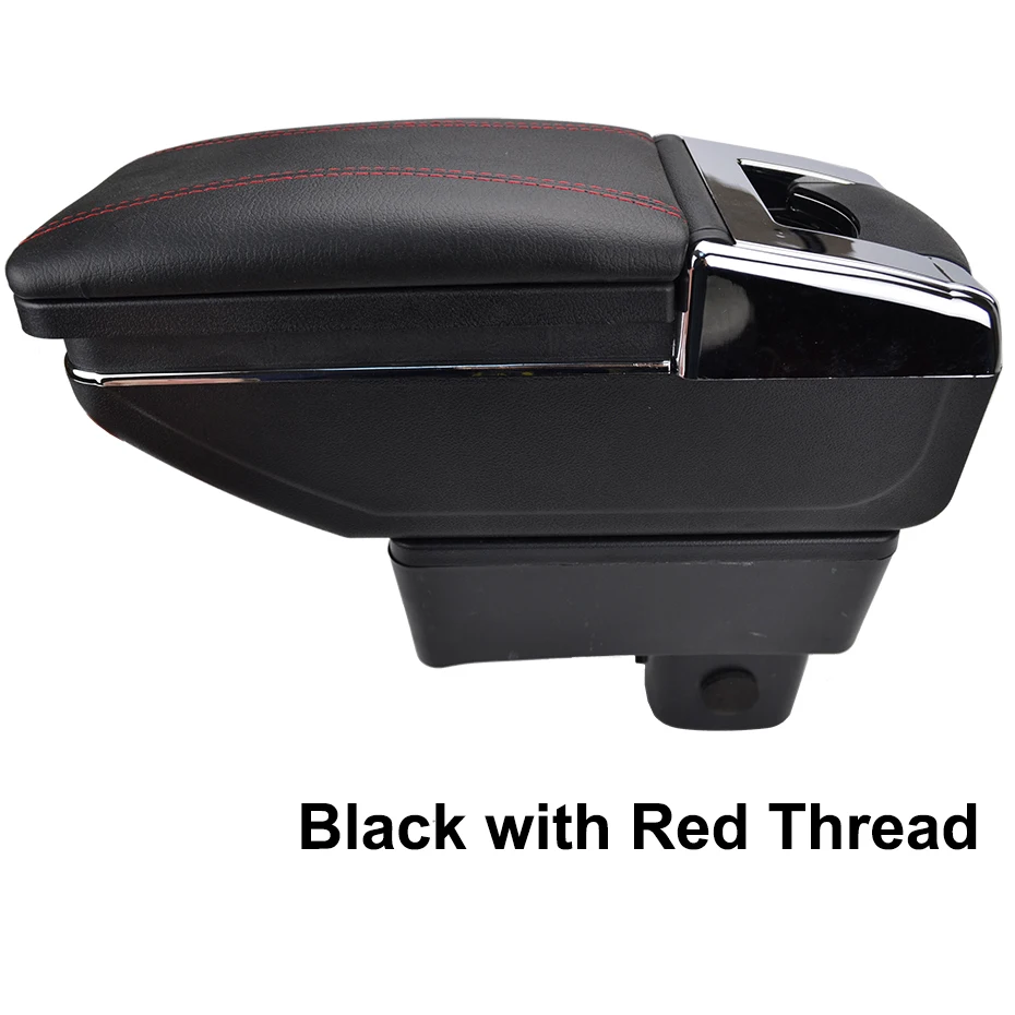 Red thread Для Suzuki Swift 2005- подлокотник Подлокотник вращающийся 2006 2007 2008 2009 центр консоли ящик для хранения - Название цвета: Red thread