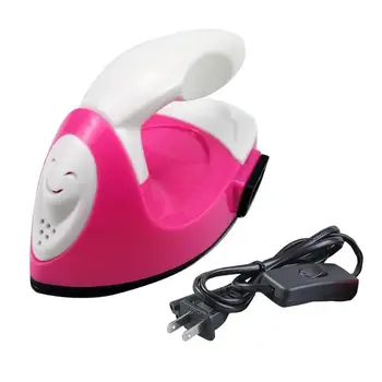 

Mini Electric Iron Portable Travel Craft Clothing Sewing Supplies Household Electric Iron Protection Cover Pad