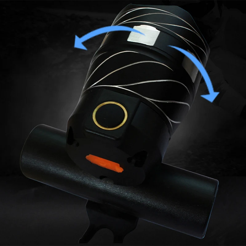 T6 LED Bicycle Bike Lights Bike Front Lamp Torch Zoomable Bike Headlight Flashlight Aluminum Alloy Bike Light USB Rechargeable