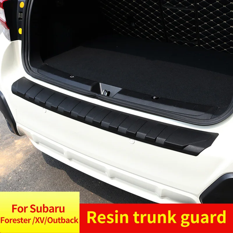 

Car Rear Trunk Guards Cover Trim Resin External Rear Bumper Protector Sill Trunk Guard CoverTrim For Subaru Forester/XV/Forester