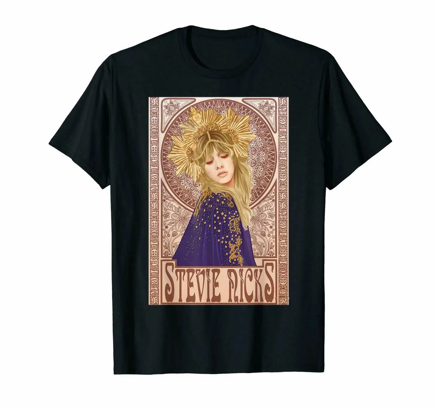 

Stevie Nicks Edge Of Seventeen Rhiannon Black T-Shirt Fleetwood Mac For Fans