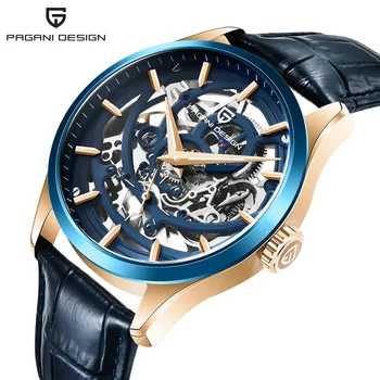 

PAGANI DESIGN Top Brand Leather Men Watch Fashion Luxury Automatic Mechanical Watch 100M Waterproof Watch Relogio Masculino