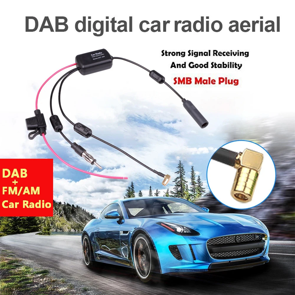 Amplificateur de Signal Radio numérique DAB aérien de voiture