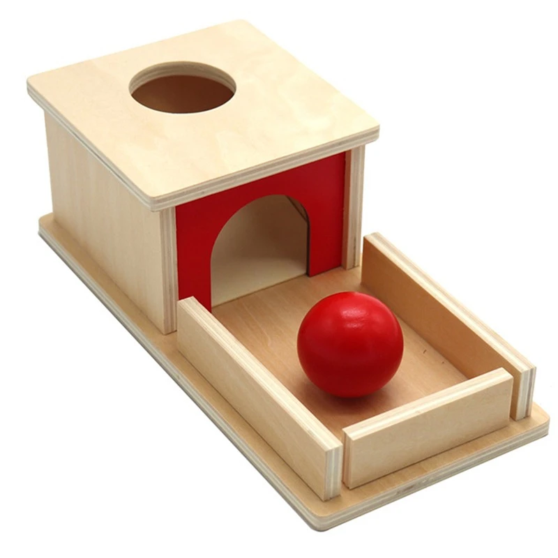 Toddler Wood Montessori Match Permanent Ball Box Round Rectangular Toys for Children Unisex Baby 12 Month Boys Girl | Игрушки и хобби