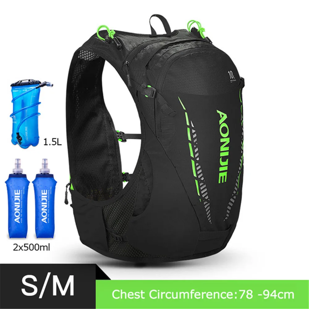 

Lightweight 10L Hydration Backpack Pack Rucksack Bag Water Bladder Hiking Running Marathon Race Cycling Trail Runner