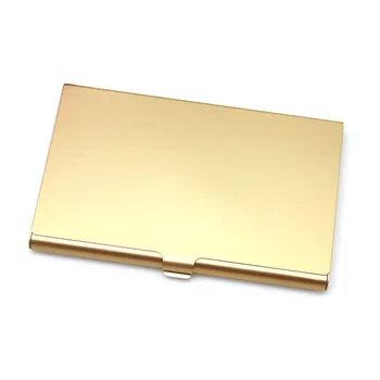 

Women Men Smooth Anodized Office Aluminum Alloy Storage ID Holders Durable Portable Organizer Solid Business Card Case