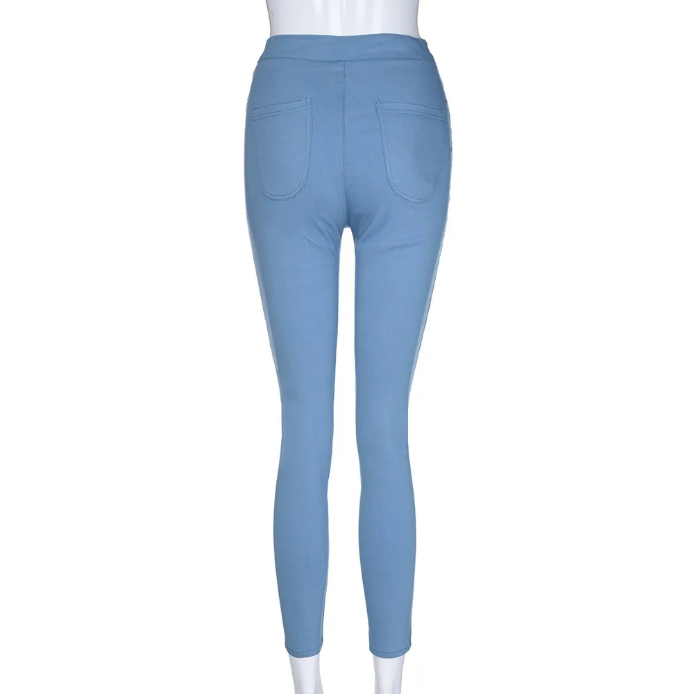 Джинсы для женщин, джинсы с высокой талией, тонкие, одноцветные, с карманами, женские джинсы, джинсовые джинсы, женские сексуальные обтягивающие штаны, штаны для ежедневной носки, джинсы, Mujer# J30