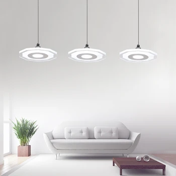 

Modern Minimalist Restaurant Pendant Lamp Three Led Fashion Dining Room Personalized Corridor Lighting deco chambre