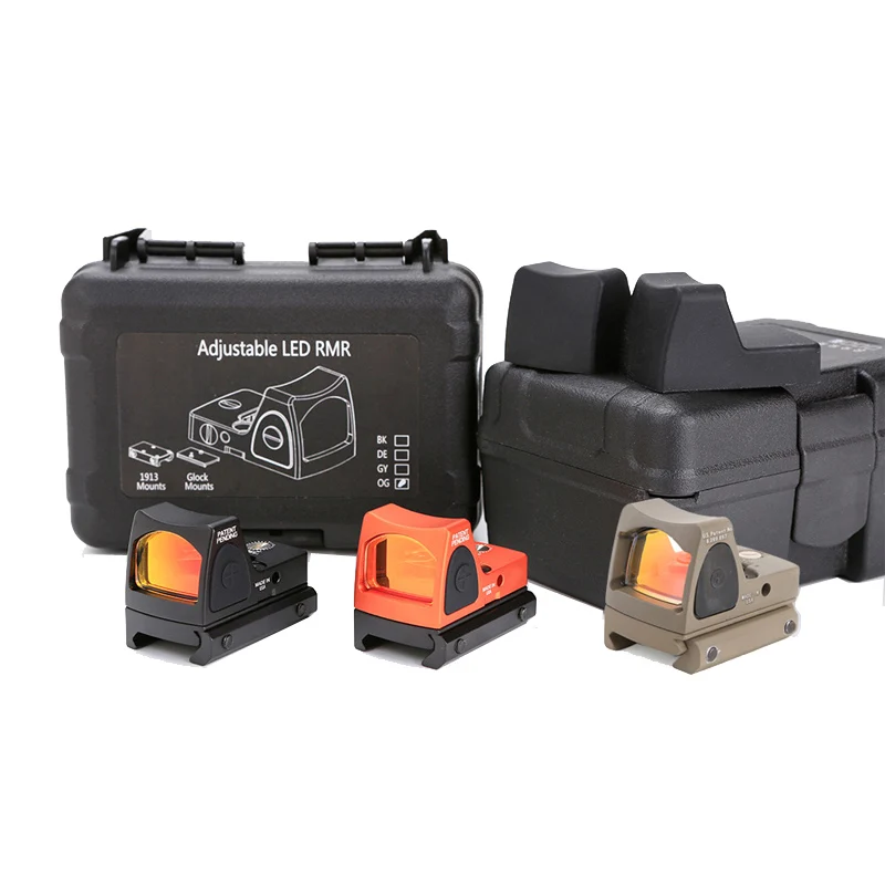 Тактический Регулируемый коллиматор Glock RMR мини голографический прицел с красной