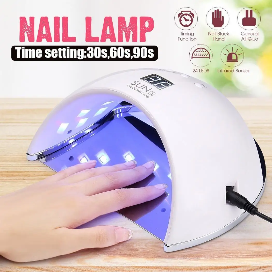

48W 3 Timer LED UV Nail Lamp Dryer Gel Nail US Plug, EU Plug Polish Curing 50,000Hrs Lifetime. Machine Salon Tool