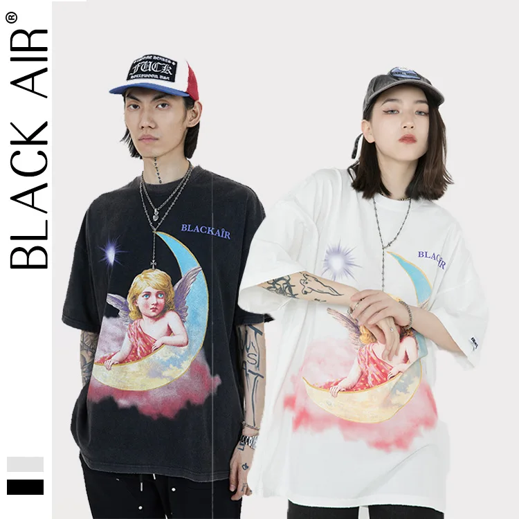 BLACKAIR SS21 футболки с графическими принтами для мужчин в уличном стиле летние топы