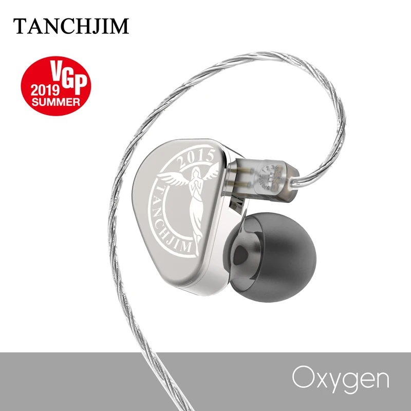 TANCHJIM Oxygen Earphone 2Pin HIFI Monitor Metal IEM 3.5mm In Ear Sports Dynamic Stage Game Earbuds Carbon Nanotube Diaphragm |
