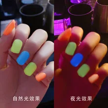 Маникюр готовой Продукт онлайн Стиль Знаменитостей INS ночной Светильник сплошной цвет короткие поддельные ногти готовой Продукт маникюр патч Ph