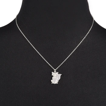 

Fashion jewelry gold/silver and rose gold The fox pendant cute lovely outdoor necklace for women party gift for friends