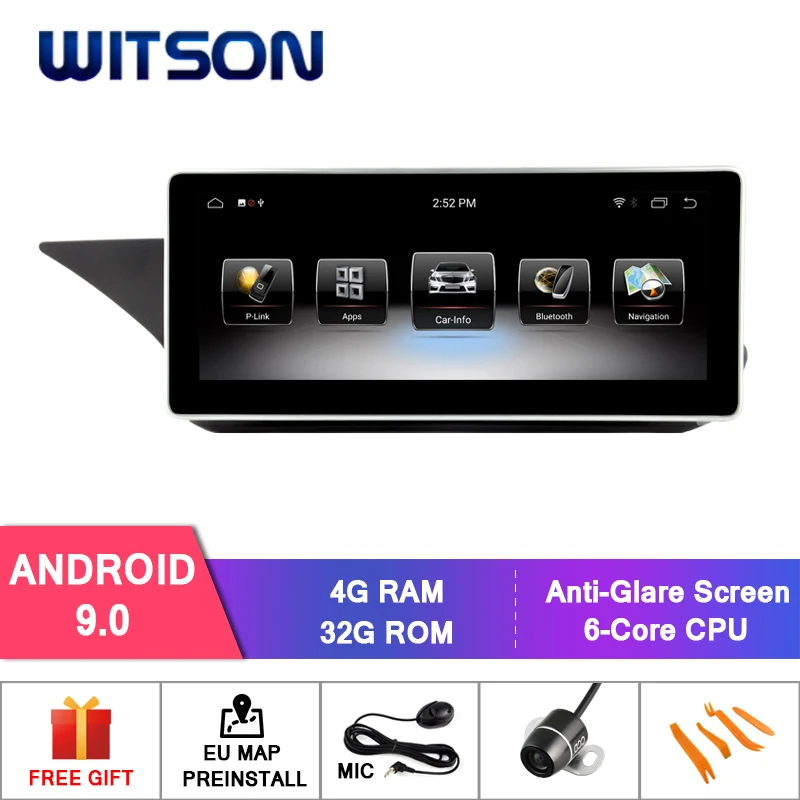 Автомагнитола WITSON на Android 9 0 10 25 дюйма с GPS для BENZ E class W212 sedan E180 E200 E260 E300 E320 E350 E400 E500