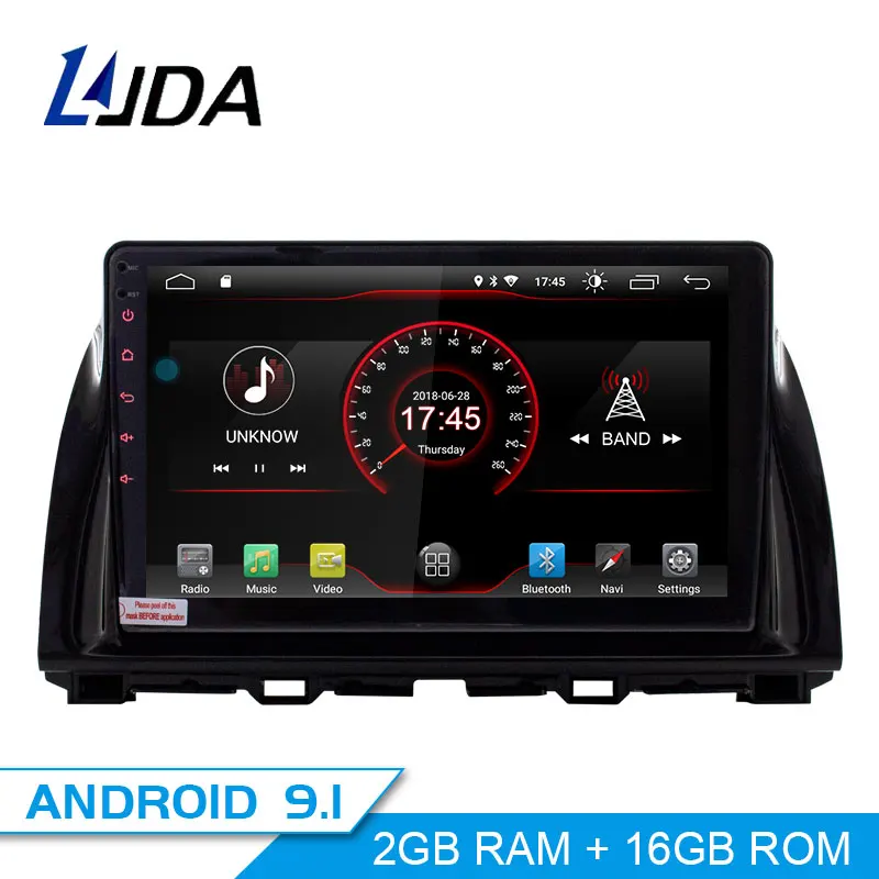 Discount LJDA 9 Inch 2 DIN Anrdroid 9.1 Car Multimedia Player For Mazada cx-5 2014 2015 WIFI GPS Navigation Radio Stereo 2GB RAM Headunit 0