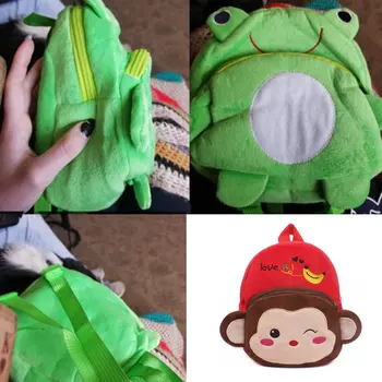 

Frog mini schoolbag baby backpack mochila children's shool bags kids plush backpack for Birthday Christmas gift