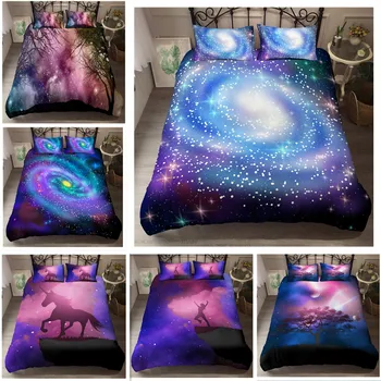 

ZEIMON Galaxy 3D HD Print Luxury Bedding Set Duvet Cover Set Queen/King Quilt/Blanket Cover Set Bedclothes Home Textiles