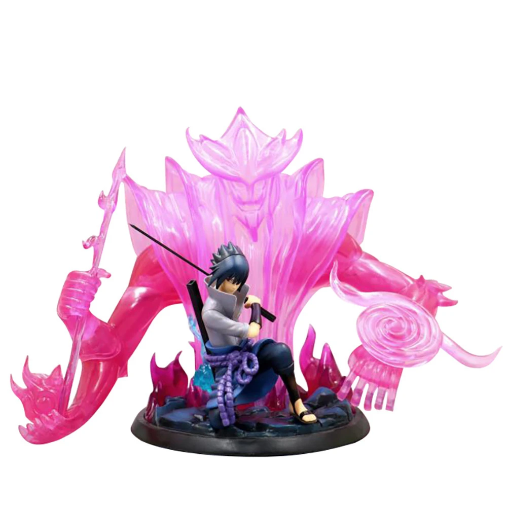 Naruto Shippuden Anime Model Uchiha Sasuke Susanoo Gk Action Figure Pvc 25cm Statue Collectible Toy Action Figures Aliexpress