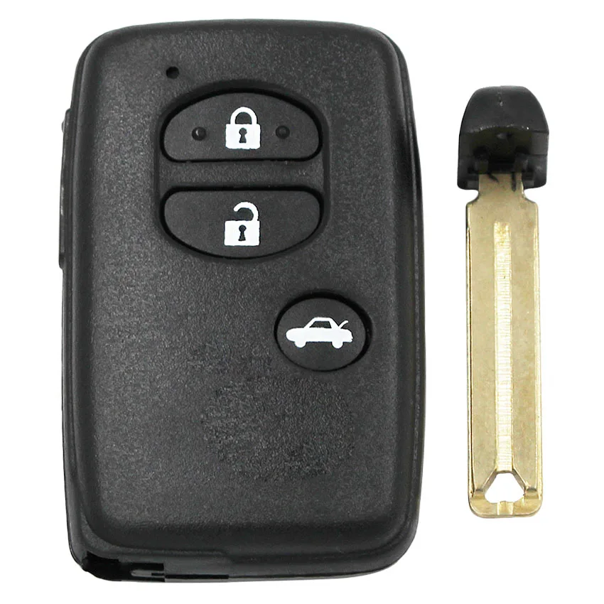 3 кнопки дистанционного ключа автомобиля ASK312MHz FCC ID: 271451-0310 TOY48 неразрезанное лезвие с вогнутой позицией для Тойота Европа Монголия