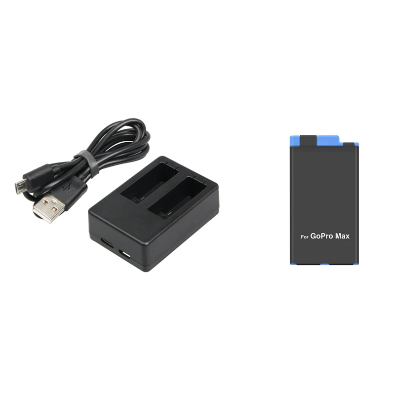 2pcs 1600mah Spcc1b Battery For Go Pro 360 Panoramic Camera Battery Usb Dual Charger For Gopro Max Camera Accessories Digital Batteries Aliexpress