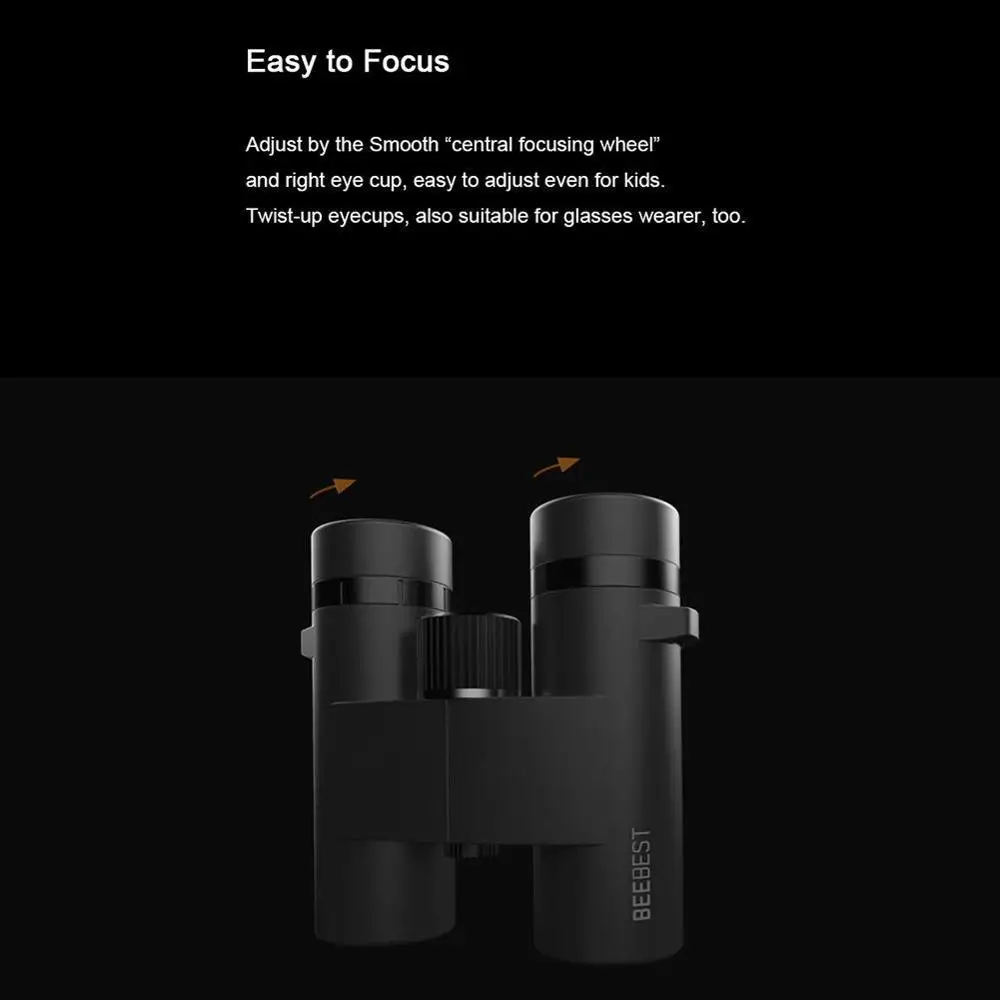 Xiaomi Mijia Beebest бинокль 8X32 водонепроницаемый охотничий телескоп Широкий Угол Кемпинг HD 8 раз поле обзора IP67 130 м/1000 м