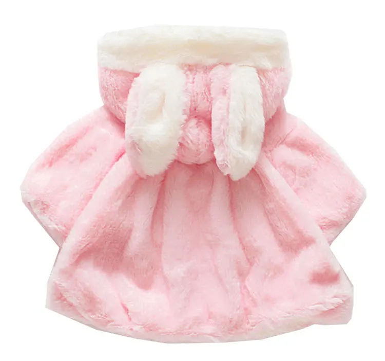 Осенне-зимний Стильный Простой шерстяной свитер в горошек с кроличьими ушами для маленьких девочек