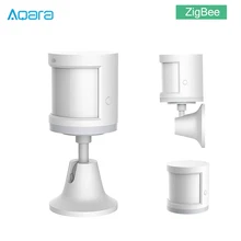 Aqara MIJIA датчик человеческого тела ZigBee версия беспроводной WiFi с держателем смарт Mi Home приложение для шлюза концентратор iOS Android