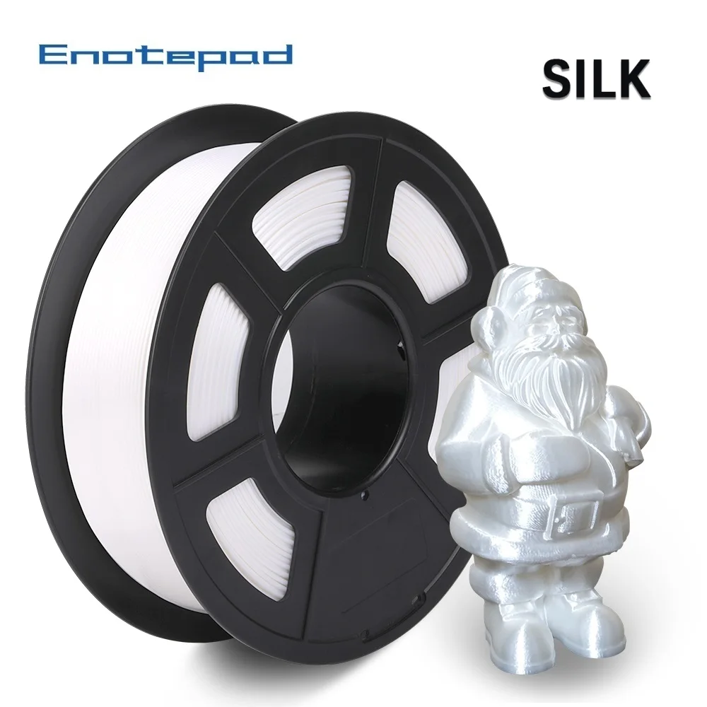 Enotepad PLA шелковые нити 1 75 мм кг с шелковой текстурой печатная нить для 3D принтеры