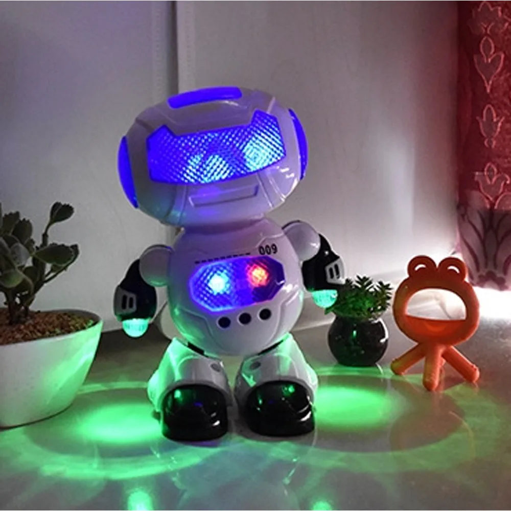 Electronic Dancing Robot With Musical& Lighting Robot Fun Learning Toys For Kid RC Robot Interactive Lighting Dancing Toys Gift