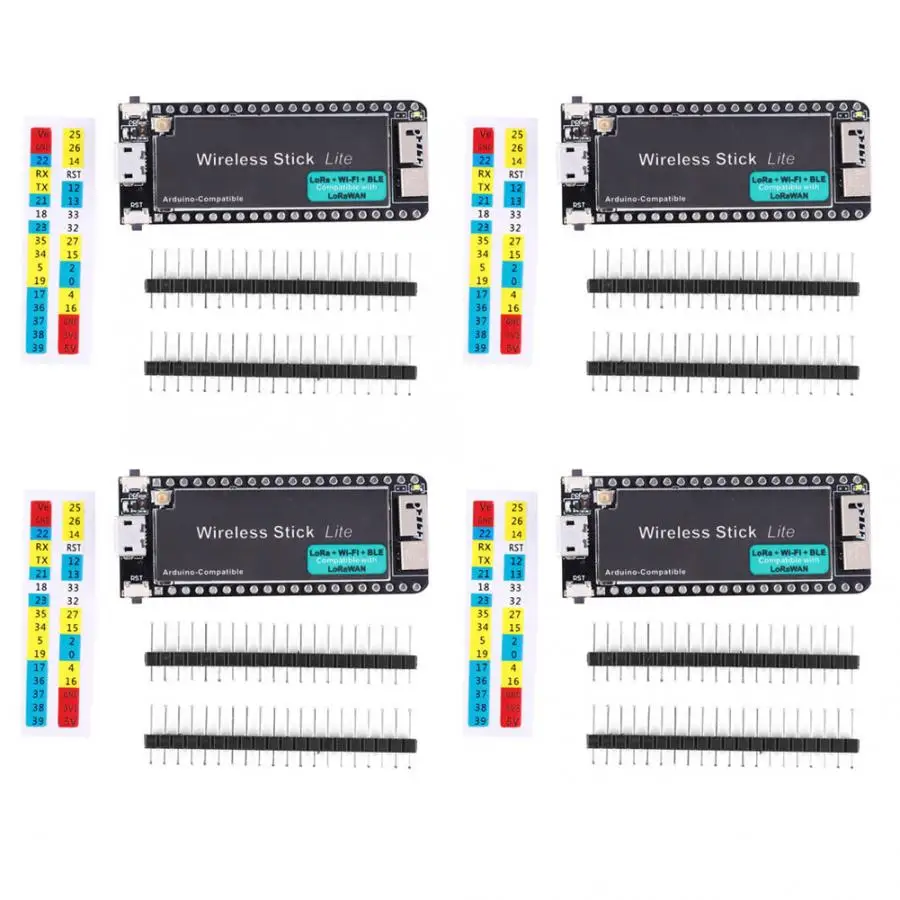 

Pin Sticker Module 0.96in O-LED Display ESP32 Development Board Wireless Stick Lite SX1276 Chip