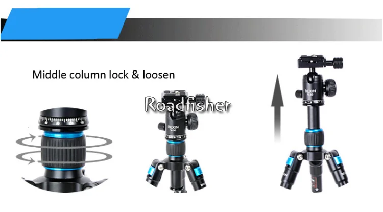 Roadfisher портативный мини настольный DSLR DV видеокамера штатив для фотографии Стенд сотовый мобильный зажим держателя телефона для Canon Nikon sony