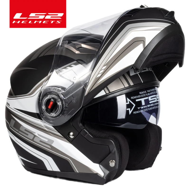 Capacete LS2 FF370 Flip up moto rcycle helm LS2 dual objektiv modulare  helme mit sonnenblende casco moto|Helmets| - AliExpress