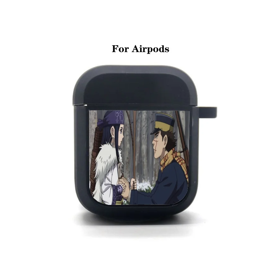 

Soft Silicone Bluetooth Protective Earphone Case Anime Golden Kamuy AirPods case Cover Apple AirPods Earphone bag