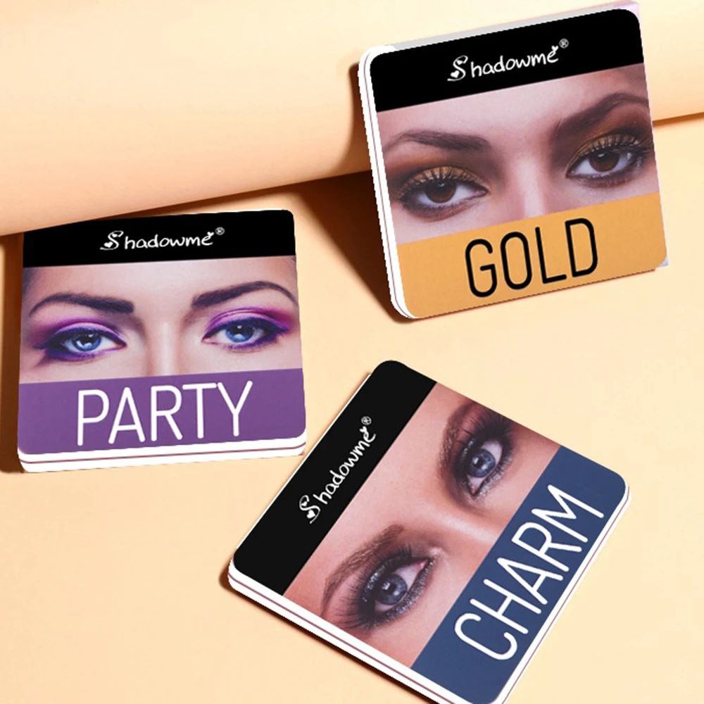 Палитра матовых теней для век 4 цвета мерцающие пигментные дымчатые тени